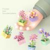 Flower Succulent Potted Model Building Block Diy Eternal Bouquet Home Desk Plant Decor Brick Girl Gift Children Toy