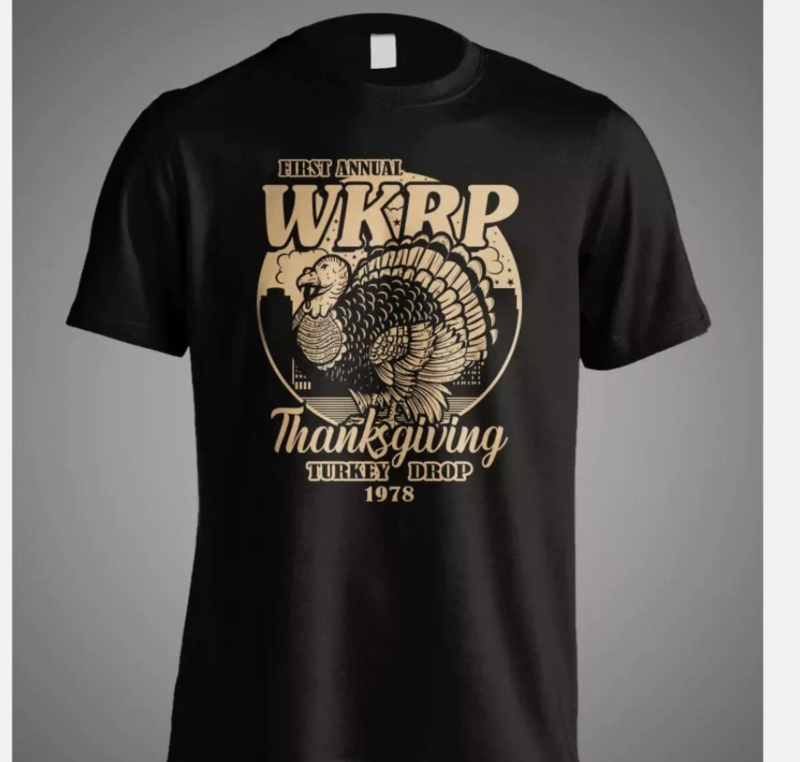 День благодарения Сброс индейки WKRP в Цинциннати Винтажная Ретро Смешная Подарочная Футболка M