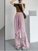 Summer Sports Pants Women's Summer Thin Casual Cargo Pants Wide Leg High Waist Quick Drying Pants Women's Fashion Pants