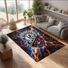 Chelsea FC bedruckter Flanell-Teppich rutschfest weicher Polyester-Bodenbelag Indoor Dekorationsmatte für Schlafzimmer Wohnzimmer Sofa Spielzimmer Heimdekoration
