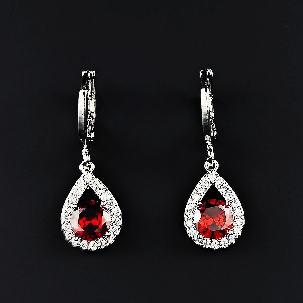 Shein Новые Модные Разноцветные Серьги-Капли  Слезы Ангела  для Женщин красный