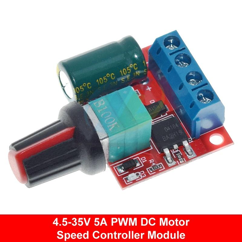 DC 1.8V-35V 2A 3A 5A 10A 30W 80W 90W PWM Motor Speed Controller Low Voltage Motor Speed Controller PWM Adjustable Drive Module