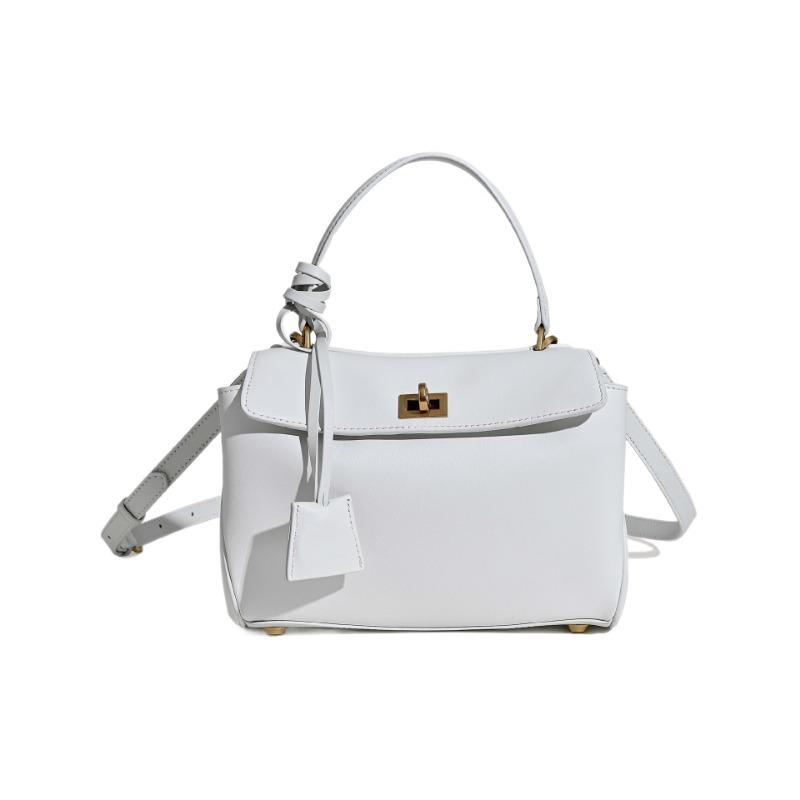 New Leather Tote Bag Women's Large-capacity Shoulder Messenger Bag Commuter Underarm Bag Versatile Light Luxury High-end Bag