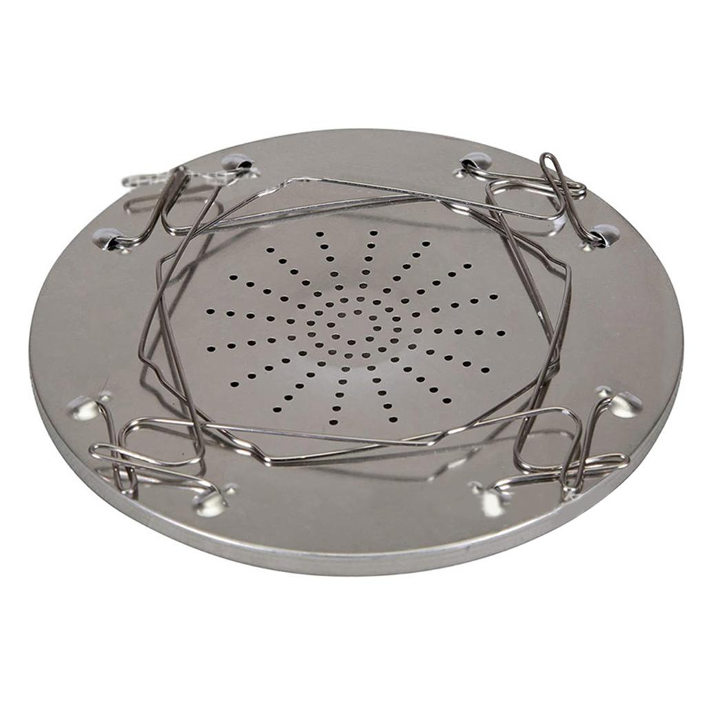 Stainless Steel 4 Slices Foldable Toaster Non-Stick Slice Bread Grills Rack Camping Equipment
