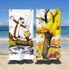Schattige C-Calvin en H-Hobbes Handdoek Zacht Zwembad Cadeau Voor Reizen Sportschool Douche Kamperen Sneldrogend Sport Groot Strandhanddoeken