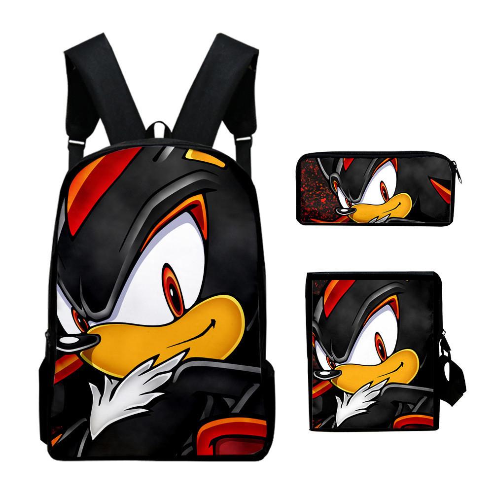 Zestaw plecaków Sonic The Hedgehog z drukowanym w 3D motywem kreskówkowym do codziennego użytku