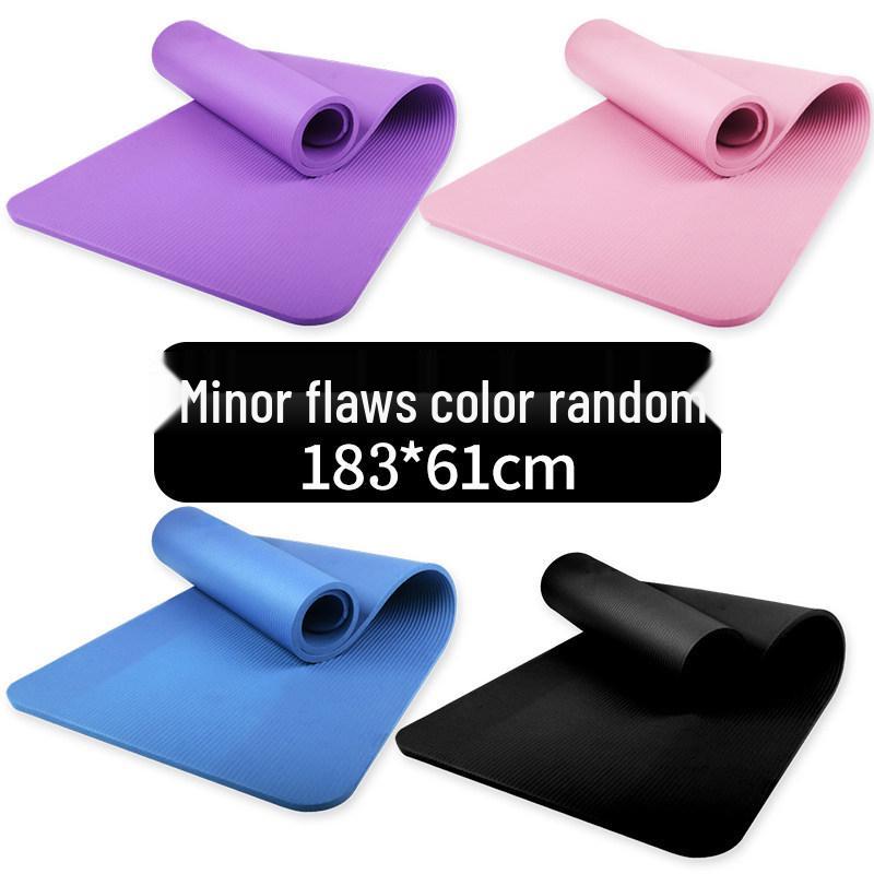 Non-Slip Thick Yoga Mat for Beginners - Indoor Fitness & Exercise Aid