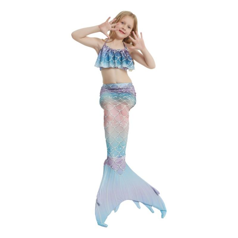 Mermaid Tail Swimsuit Kids Teens Adults Unisex Cosplay Costume Swimming Pool Beach Vacation Photo Shoot