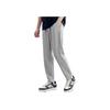 Anta Sports Lifestyle Series Solid Color Fleece Mid-Rise Drawstring Straight Leg Knit Joggers Men Joggers Gray Heather-Gray 952517305N-2
