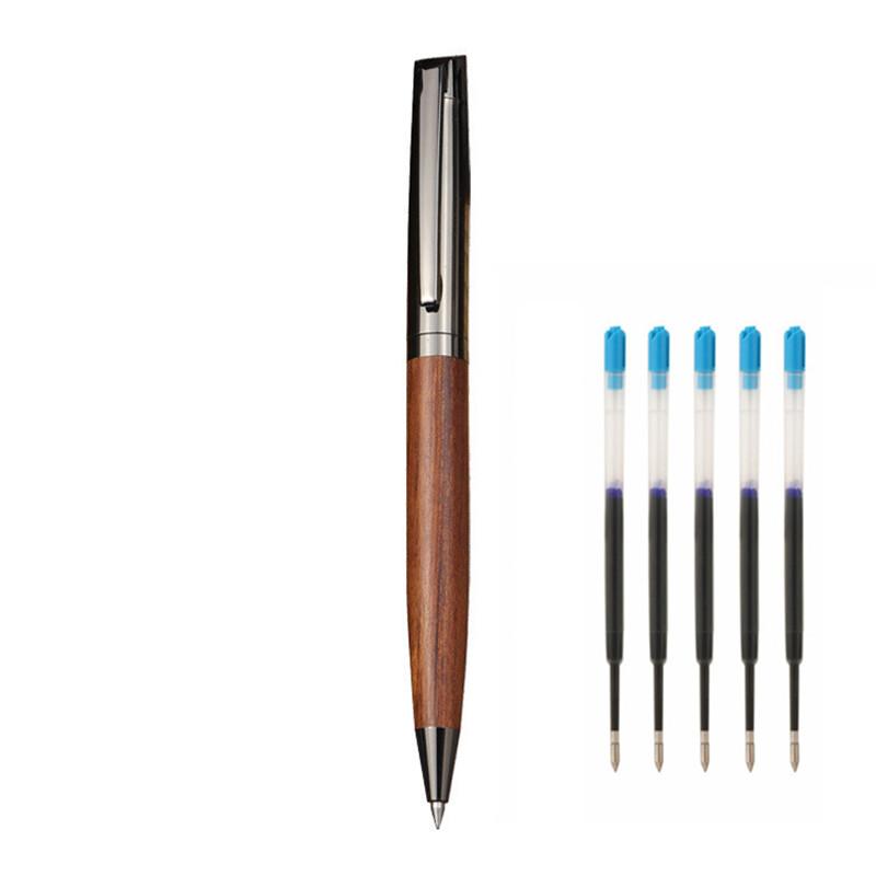

Ручка шариковая деревянная металлическая класса люкс Среднее перо Использовать Бизнес офис Школьный офис канцелярские товары