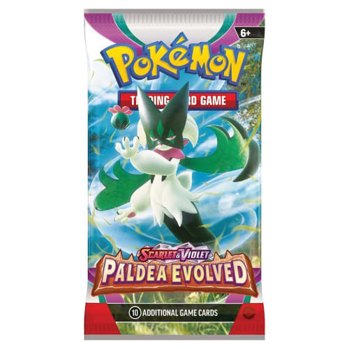 Pokemon TCG Scarlet & Violet Paldea Evolved Cards 10 Booster Pack Assortment Ages 6+