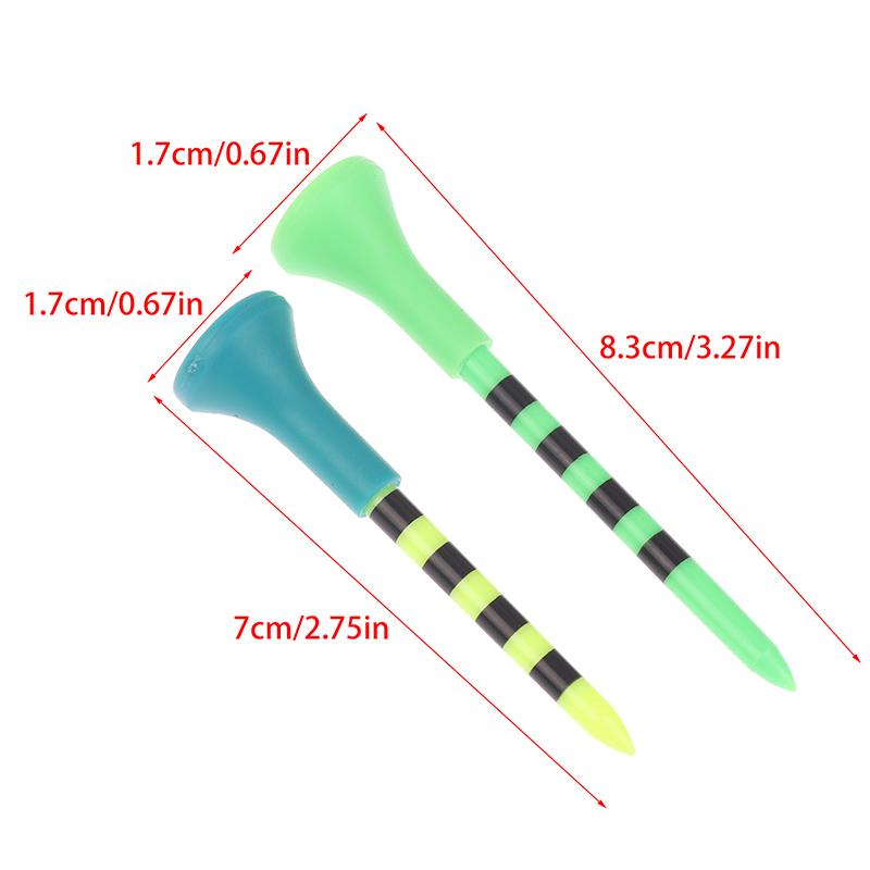 10/20/30 Stück 70/83 mm Golf-Tee mit Kunststoff-Sitzabdeckung und Kopfabdeckung, Serve Golf-Tee-Sitz, Ballhalter, Mischfarbe, Trainingshilfen