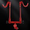 Double Rod Fishing Poles Holder Light Weight Fishing Rod Holder for Outdoor Angling Quick Setups Rear Bracket Poles Stand
