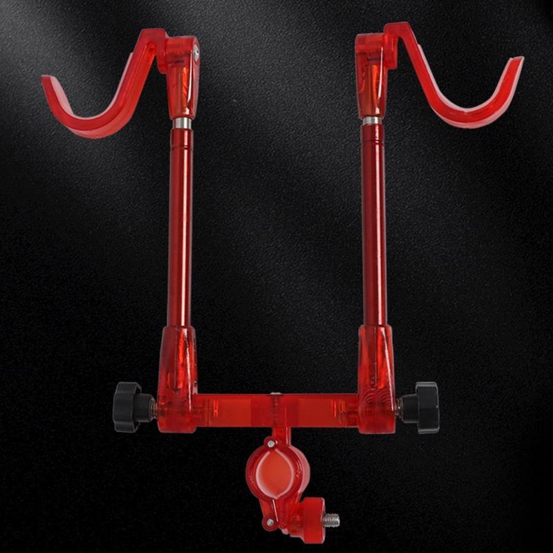 Double Rod Fishing Poles Holder Light Weight Fishing Rod Holder for Outdoor Angling Quick Setups Rear Bracket Poles Stand