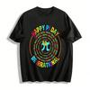 Happy Pi Day Be Irrational Spiral Pi Number Math Lover Tee Pure Cotton T-shirt