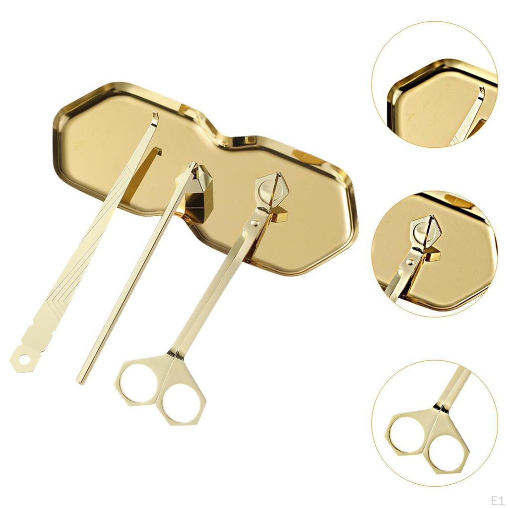 4 in 1 Candle Tool Kit Accessory Set Wick Trimmer for Birthday