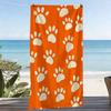 Cute Animal Paw Print Beach Towel, Adorable Paw Pattern Ultra Fine Microfiber Quick Dry Highly Absorbent for Beach Pool Picnic