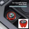Car Stickers For Alfa Romeo Car Cigarette Lighter Cap Auto Lighter Dust Proof Cover Accessorie For Alfa Romeo 4C 159 166 SpiderTH7 