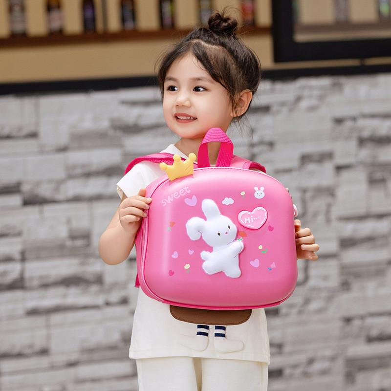 Niedlicher und strapazierfähiger Kinderrucksack aus Oxford-Gewebe mit LED-Licht für Jungen und Mädchen