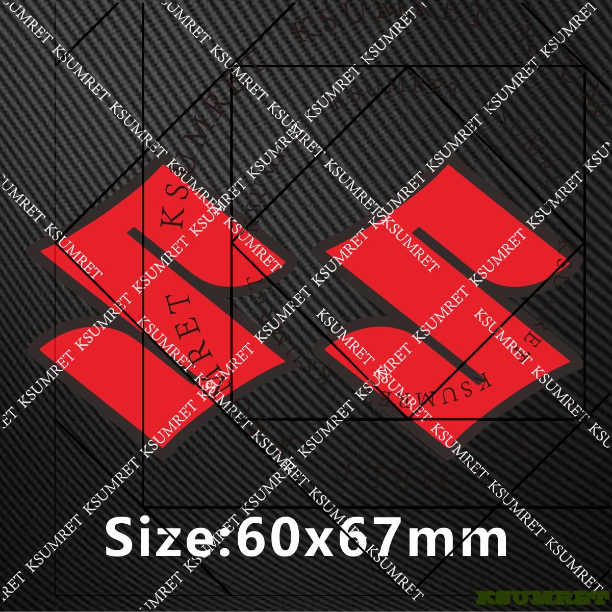 AAGK1 Vinyl For Suzuki Motorcycle Sticker Helmet S Logo Decal Kit красный