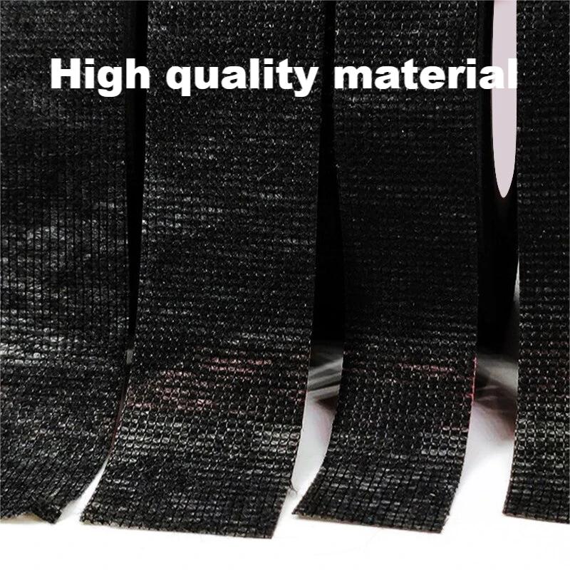 15 Meters Black Three Widths Of Fleece Tape High Temperature Automotive Wire Harness Tape Insulation Electrical Electrical Tape