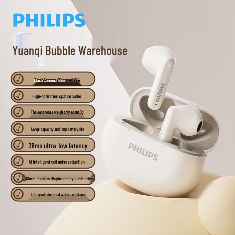 Philips TAT1199 True Wireless Semi-In-Ear Earbuds