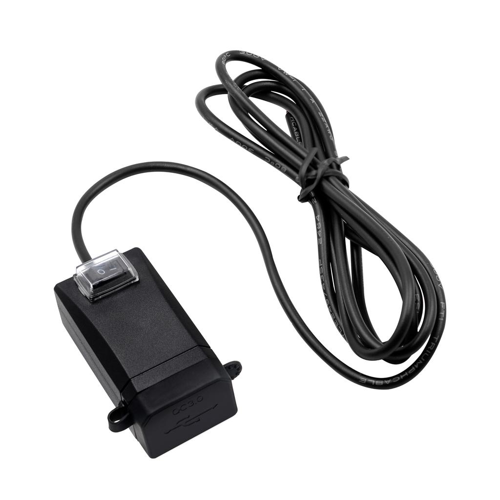 Podwójna ładowarka USB do motocykla, 24W ładowarka USB do telefonu Wodoodporny adapter USB na kierownicę motocykla Szybkie ładowanie Podwójna ładowarka USB do motocykla 12V/24V