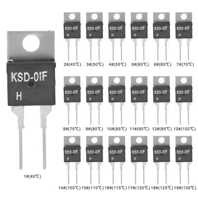 JUC-31F/KSD-01F Regulace teploty Normálně otevřený spínač Termostatický spínač 40~130℃
