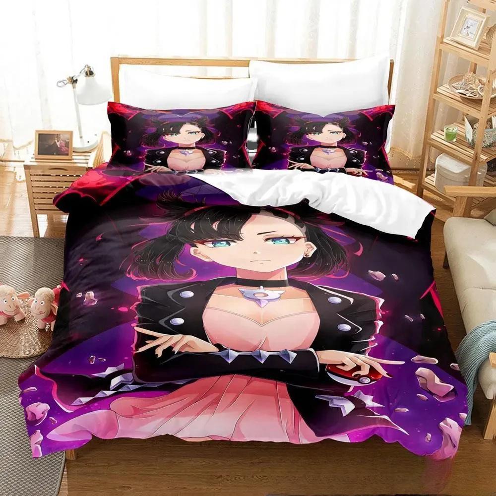 3D Print Anime Marnie Bedding Set Duvet Cover Bed Set Quilt Cover Pillowcase Comforter King Queen Size Boys Adult Home Textiles