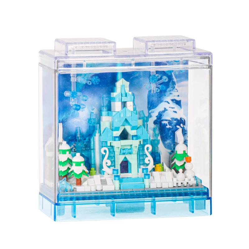 WanZhi Children's Castle Model: Micro-Particle Building Blocks Puzzle Toy for Girls