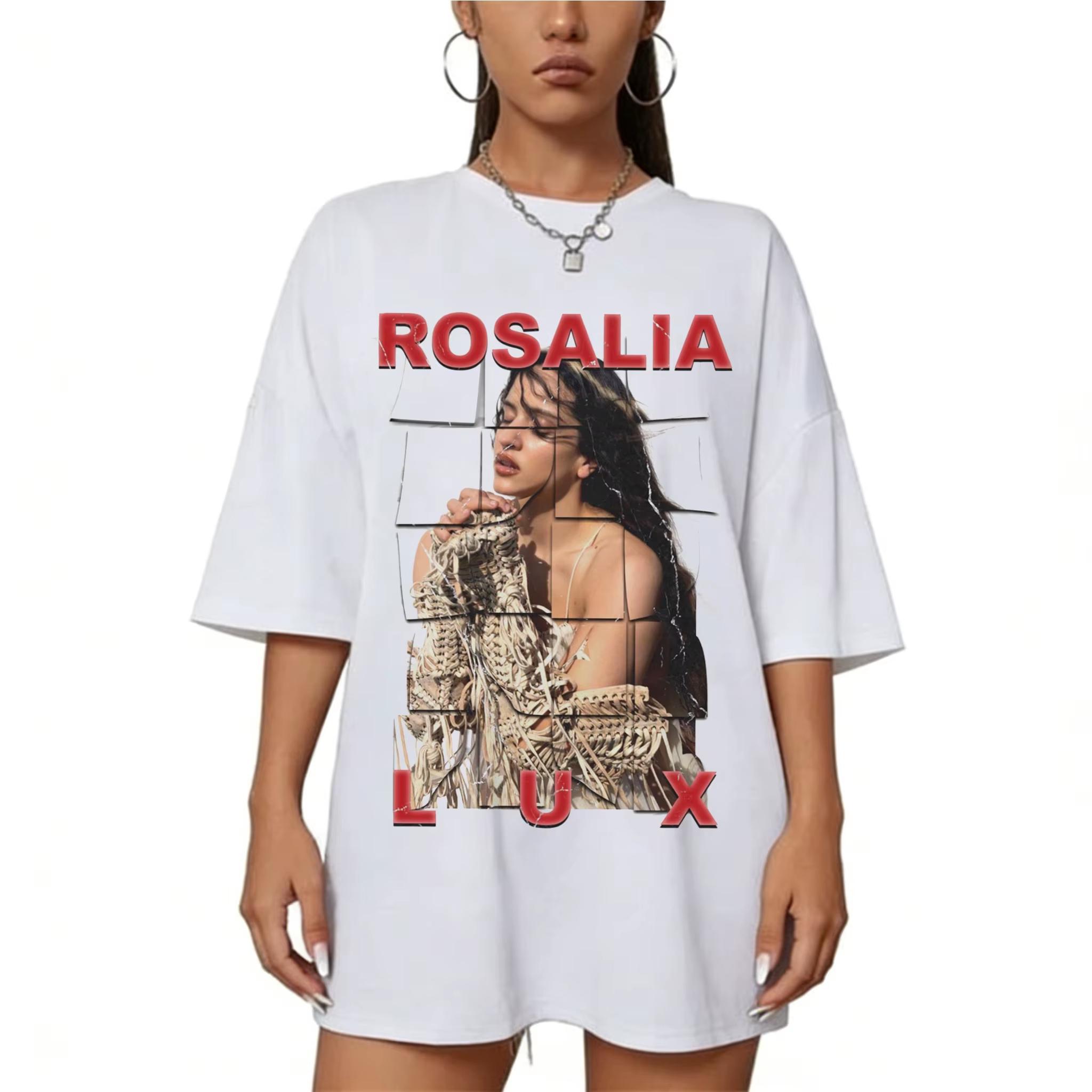 Rosalia Lux Tour 2026 TShirt Vintage Graphic Print Cotton Tee Rosalia TShirt Retro Fan Gift For Unisex And Unisex Fashion Tee Tops S