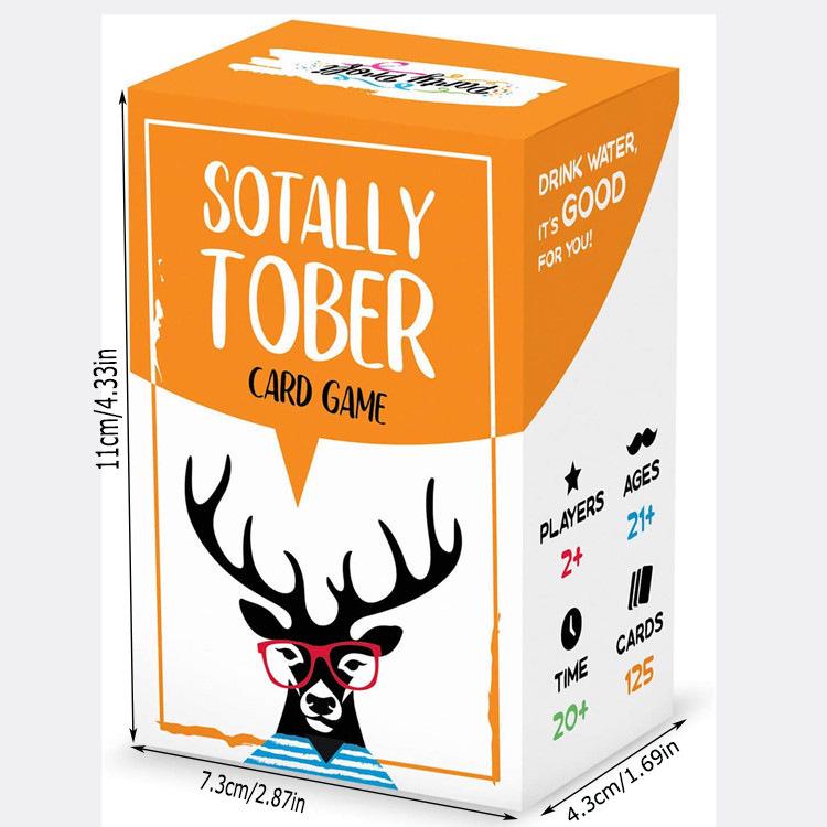 Neues Englisches Hirschkopf SOTALLY TOBER Trinkparty Kartentischspiel