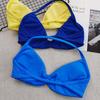 and American Hanging Neck Thin Drawstring DFY Sports Underwear Beauty Back Women Can Be Worn outside Comfortable Large Backless Breathable Fitness Bra