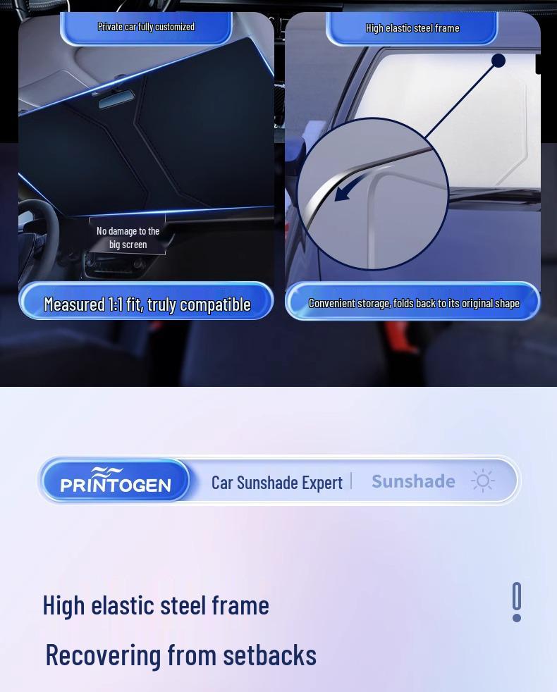 Haval Car Window Sunshade: Heat Insulation Umbrella for H6, Mythical Beast, Big Dog, H2H9, and F7 Front Windshields.