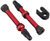 TNI Tubeless Valve Presta Style 60mm Red (2 Pieces)