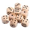 10 Pieces 16mm Wooden Dice 6-sided Digital Dice Teaching Board Game Dinner Props