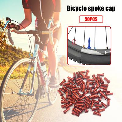 50 Piezas de Cabecillas Metálicas de Radios para Rueda de Bicicleta de Montaña (MTB) 14G 2mm Repuesto para Ruedas de Bicicleta de Montaña y Carretera Accesorios de Ciclismo