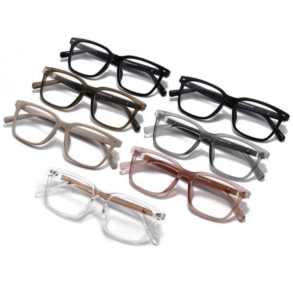 YIMARUILI Men's Optical Prescription Square Glasses Myopia Hyperopia Progressive Lenses Anti-Blue Light UV400 Women Eyeglasses