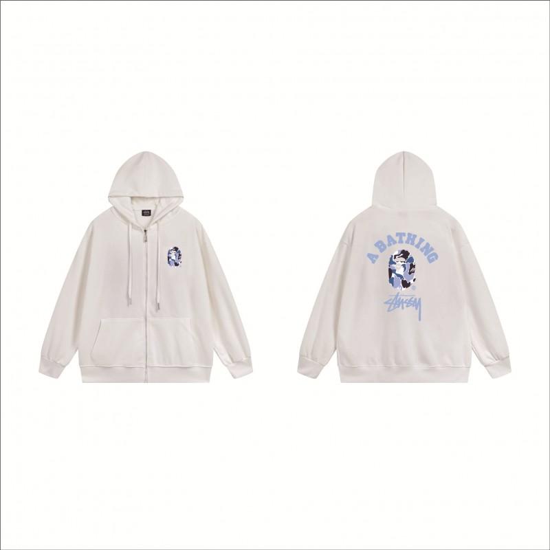 Stu Print Kapuzenpullover Langarm Herren Damen Winter Freizeit Übergroß Pullover