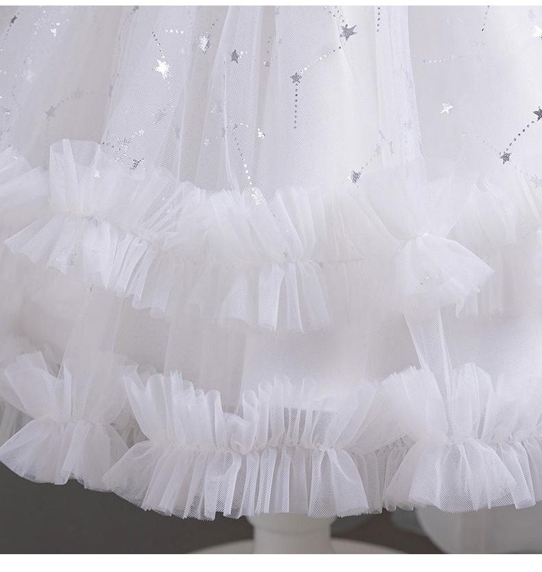 Girls' Summer Floral Princess Dress - Formal Wedding & Birthday Outfit