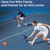 Glass Fiber Pickleball Paddles Set Outdoor Recreation 2 Rackets 4 Balls Carry Bag