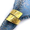 6Pcs Vintage Irregular Shape Napkin Rings Rose Pattern Iron Napkin Holders Clips For Hotel Dining And Home Table Setting