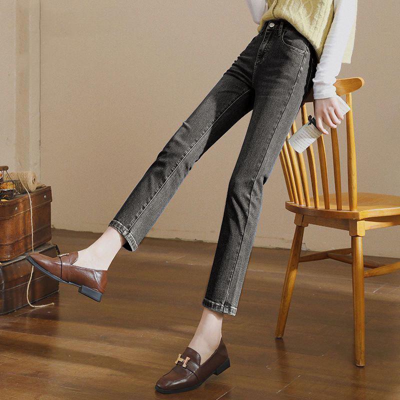 Женские ретро-джинсы-сигареты с высокой талией и эластичным кроем Medium