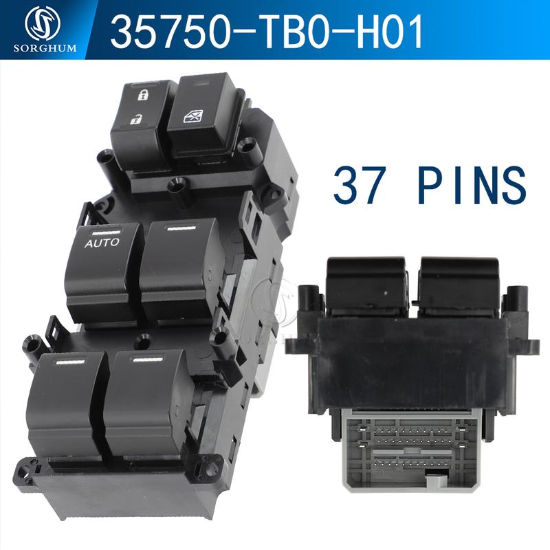 SORGHUM 35750-TB0-H01 35760-TBO-H01 35770-TAO-A11 Front Left Rear Window Switch Button For Honda Accord 2008 2011 CR 2014 2018