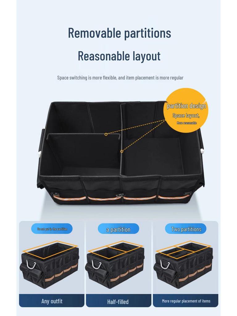 Foldable Car Trunk Storage & Organizer for Camping and Outdoor Use