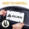 Aujen License Plate Screws, Rustproof Stainless Steel License Plate Screw Kit, Suitable for Screw Holes Size of 3/4" X 1/4" License Plate Bolts,