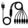 USB2.0 Type A Male To 6 Type-C UsbC Male Y Splitter Data Sync and Charging Connector Adapter Cable 0.5m/1.5m