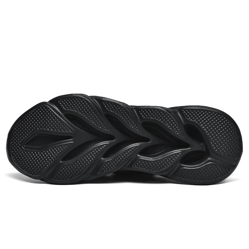 Foreign trade large size casual shoes sports shoes men's flying woven mesh low-top running shoes Terracotta Warriors and Horses high elastic hemp bot