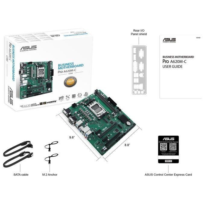 ASUS MB AMD AM5 Pro A620M-C-CSM