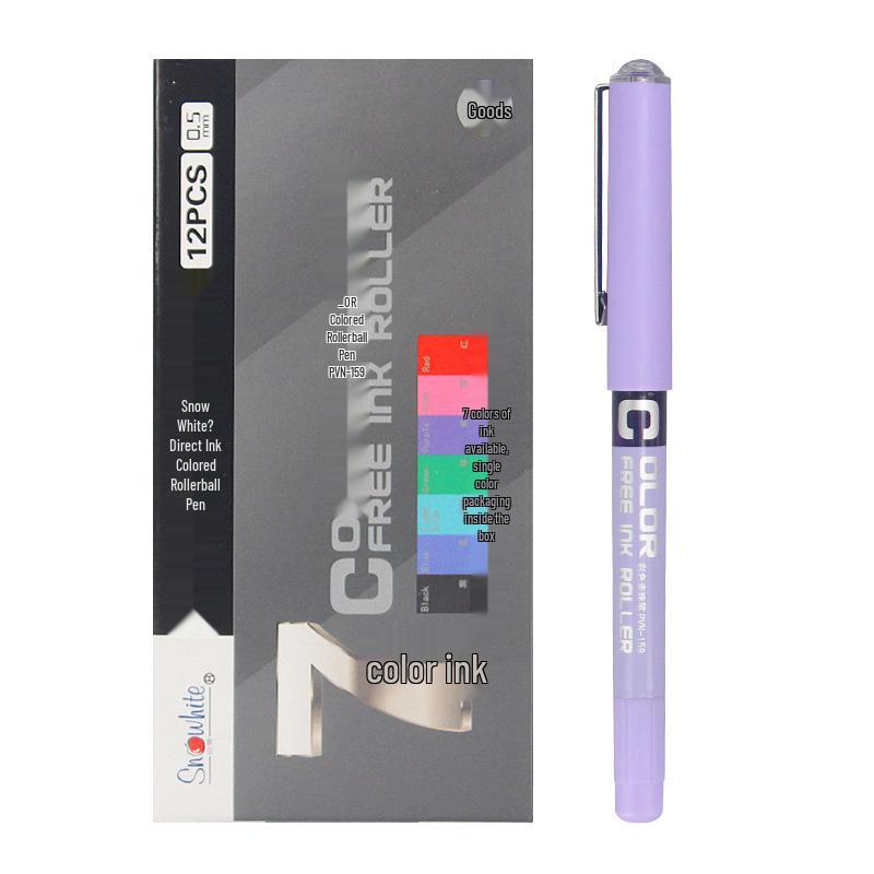 PVN-159 Red Needle-Type Gel Pen for Students, Signatures, and Office Use